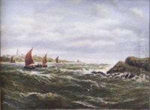 Fishing Boats Off St. Agnes, Scilly by Robert Gallon