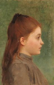 Jules-alexandre Gamba De Preydour , , Jeune Fille by Jules-Alexandre Gamba De Preydour