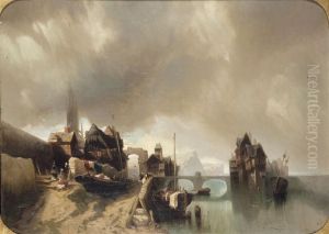 Scogliera E Villaggio Olandese by Francesco Gamba
