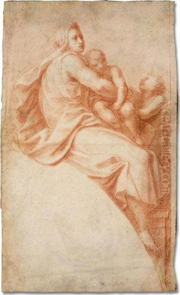 Design For The Decoration Of A Spandrel: Charity - view 1