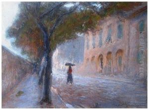 Via Della Bassata A Livorno by Raffaello Gambogi