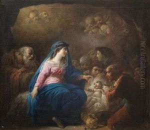 L'adoration Des Bergers by Jacques Gamelin