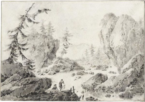 Felsige Fluslandschaft - view 1