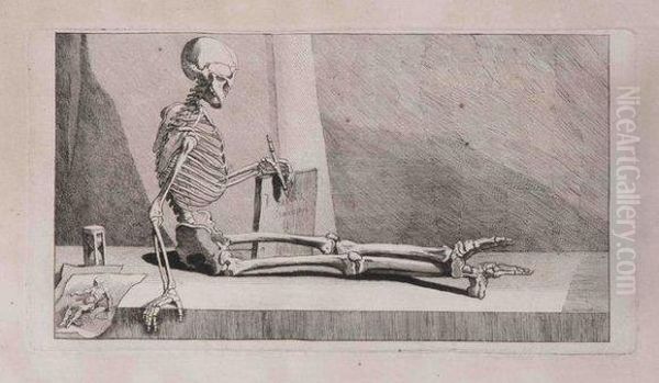 La Mort Presentant Un Recueil D'anatomie - view 1