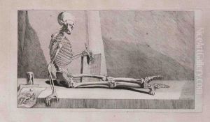 La Mort Presentant Un Recueil D'anatomie by Jacques Gamelin