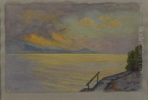 Abendrot Am See. 1921. Abendrot Am See. 1921.