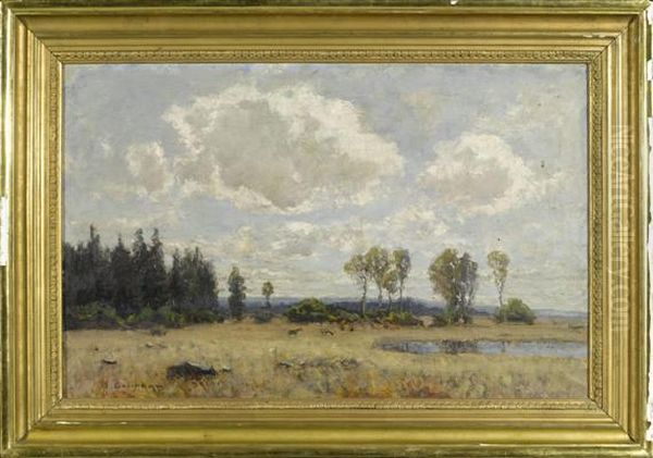 Landscape With Roe Deer. - view 1