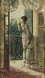 Donna Alla Finestra by Giacomo Gandi