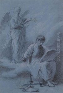 L""evangelista Matteo by Francesco Gandolfi