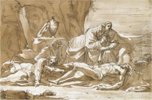 The Holy Women Mourning Over The Body Of The Dead Christ by Mauro Gandolfi
