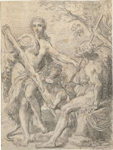 Hercules And Omphale by Ubaldo Gandolfi