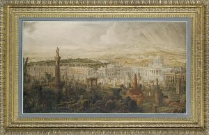 Design For Waterloo Palace, The Proposed Town Residence Of The Dukeof Wellington by Joseph Michael Gandy