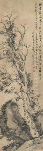 Bamboo On Old Wood by Xi Gang
