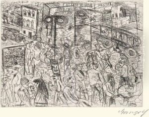 "porte D""""orleans" / "hyde-park Reiter" / "marseille - Blickauf Die Stadt Mit Booten"