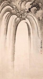 Waterfall by Kishi Koma Ganku