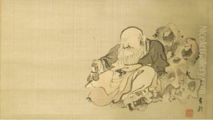 Kakemono by Kishi Koma Ganku