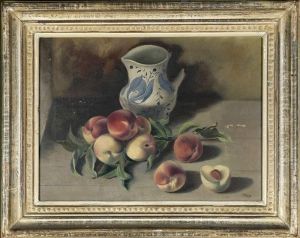 Still Life With Peaches And Broken Pitcher by Emil Ganso
