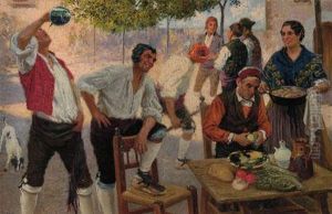Fiesta En El Campo Yjuego De La Barra by Juan Jose Garate Y Clavero