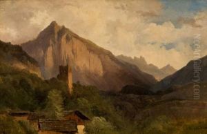 Franzosische Alpenlandschaft