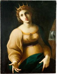 Santa Caterina by Lorenzo Garbieri Il Nepote