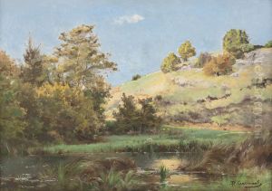 Sommerlandschaft Am See Sommerlandschaft Am See