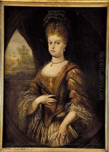 Retrato De Maria Luisa Gabriela De Saboya, De Medio Cuerpo En Un Ovalo Fingido Retrato De Maria Luisa Gabriela De Saboya, De Medio Cuerpo En Un Ovalo Fingido