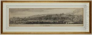 Vue De La Ville De Geneve Du Cote Du Septentrion Et Vue De La Ville De Geneve Du Cote Du Midy by Robert Gardelle