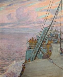 A L'heure Du Soleil Couchant (oceanindien) by Du Raoul Gardier