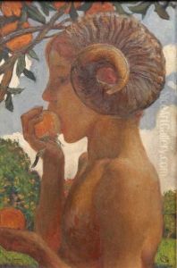 Pan Croquant Dans Une Pomme. by Du Raoul Gardier