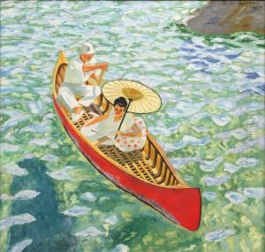 Promenade En Canoe by Du Raoul Gardier