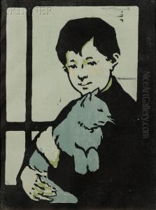 Boy With Cat by Eliza Draper Gardiner