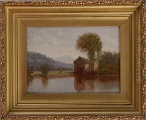 Landscape With River And Mill by Stanley Horace Gardiner