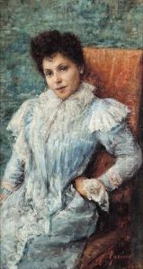 Figura Femminile Sulla Poltrona