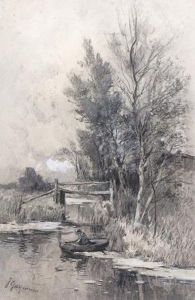 Man In A Rowing Boat