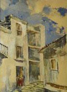 Calle De Pueblo by Jose Garnelo Y Alda