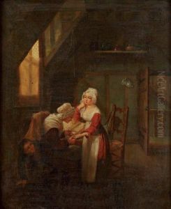 Chez La Voyante by Auguste Simon Garneray