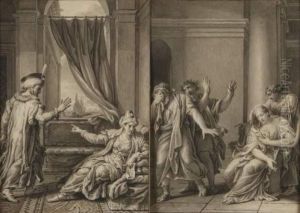 Illustration Pour Une Tragedie De Racine by Etienne-Barthelemy Garnier