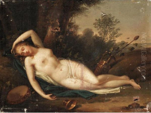 Bacchante Resting In A Landscape - view 1