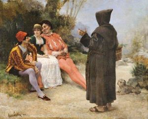 Conversation Sur Un Banc by Jules Garnier