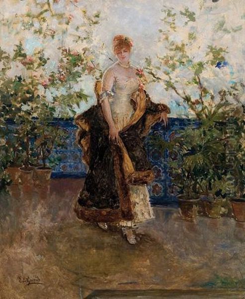 Dama En Un Jardin - view 1