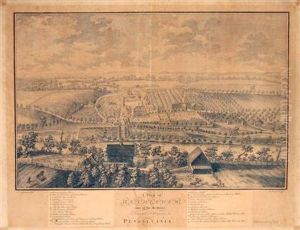 A View Of Bethlehem, One Of The Brethren's Principal Settlements, In Pennsylvania