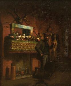 Inside The Hunting Lodge by Norman Garstin