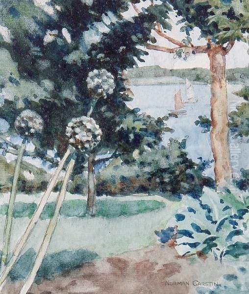 View Of A Lake With Sailing Boats - view 1