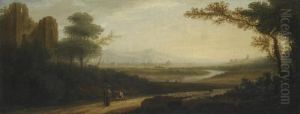 An Extensive View Of Rome And The River Tiber by Edmund Garvey