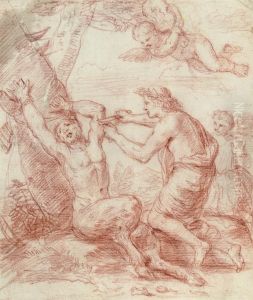 The Flaying Of Marsyas by Luigi Garzi
