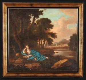 Maddalena Penitente Entro Paesaggio by Henri Gascard