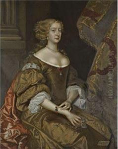 Portrait Of Lady Diana, Countess Of Ailesbury (c.1631-1689) by Henri Gascard