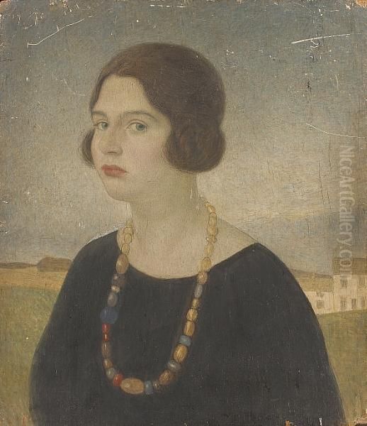 Portait Of Joscelyne Verney Gaskin, Aged 22; The Nursery Fire - view 1