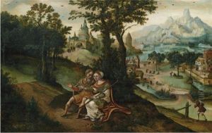 Tamar And Judah In A Landscape