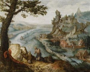 Saint Jerome In A Landscape